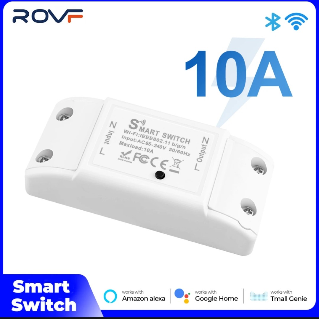 10A WIFI Smart Breaker Smart Switch Voice Control Mobile Phone App Wireless Remote Control Timing Switch Smart Circuit Breaker