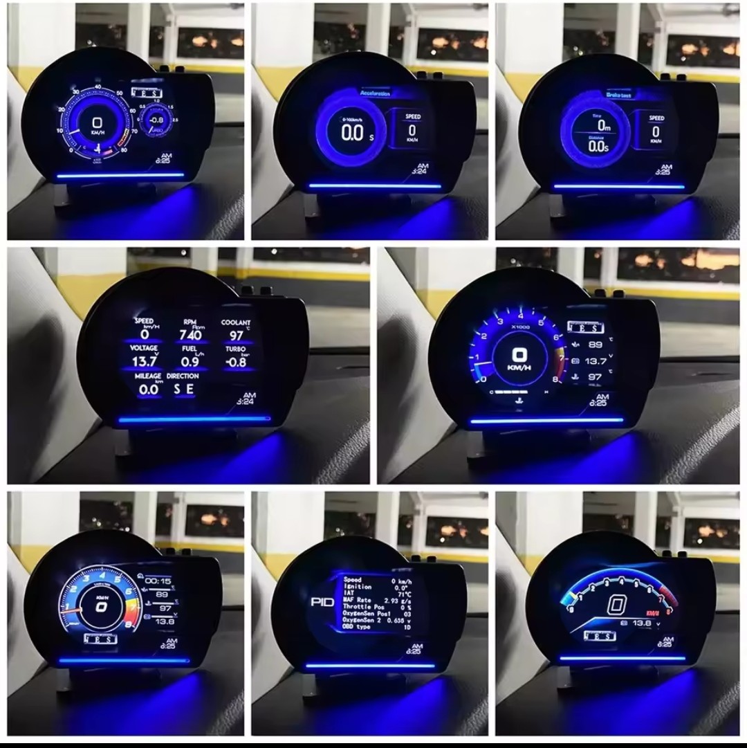 OBD2 HUD Gauge Display, Heads Up Display for Cars, Digital Speedometer, Tachometer, Water Temp Gauge, Multi-Data Smart Gauge (A500) - Image 5