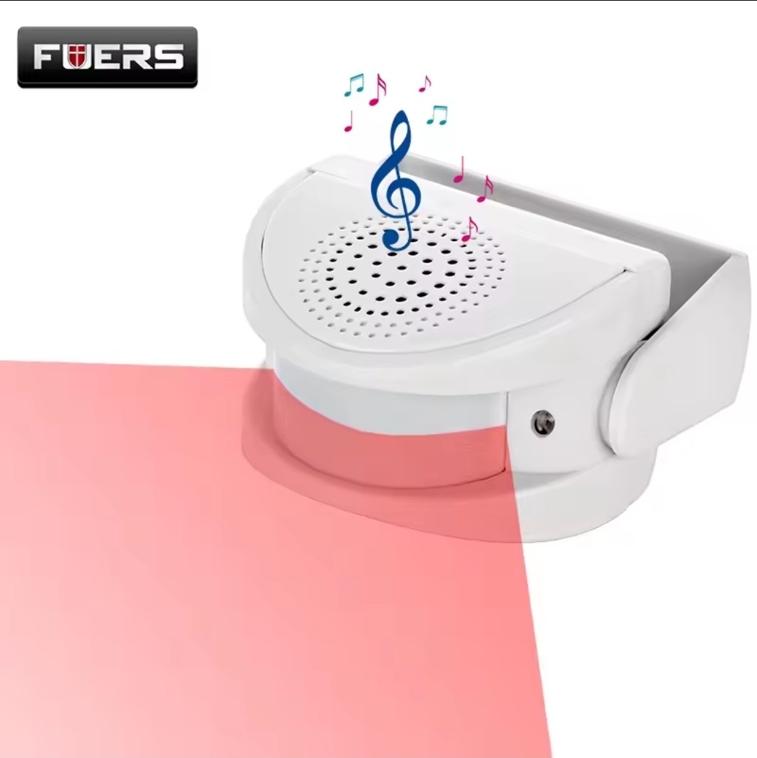 Wireless Indoor Motion Sensor Doorbell Shop Visitor Alert Chime Alarm Burglar for Business When Entering Door Opens