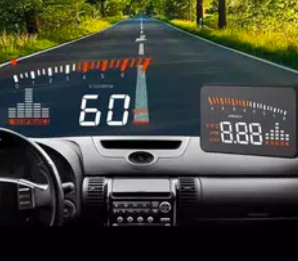 3.5 inches Head Up Display for Car,X5 HUD Universal HUD Head Up Display ODB2 system with Alarm Warning
