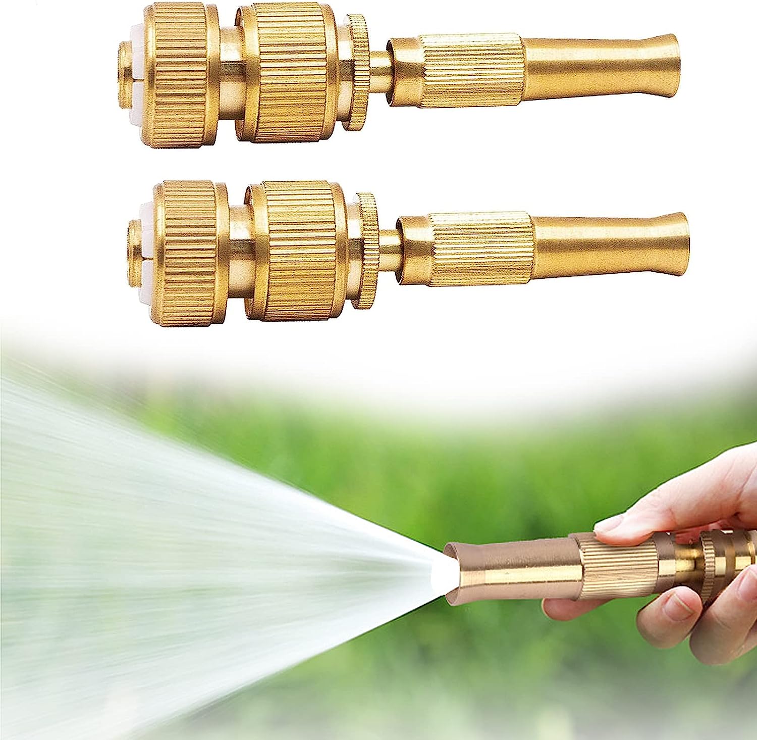 Water Nozzle Garden Spray 4 Mode High Pressure solar washer Brass Direct Nozzle Booster Adjustable Hose Nozzle Garden Brass Spray Nozzle Hose Nozzle Spray Adapter PRESSURE WASHER , AC SERVICE , SOLAR PANEL SERVICE , SERVICE GUN,AUTO START, SELF PRIMING,Solar Panel Cleaning, Car Wash, Ac Wash, Garden, Plants and Much More