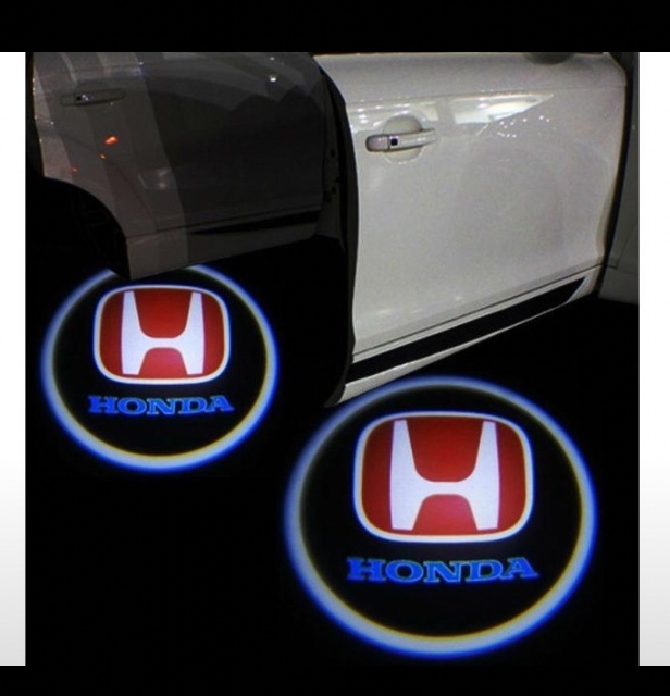 HONDA Car Door Projection Monogram Light,Car Door LED Ghost Shadow Light Logo door Welcome Light - 2 Piece