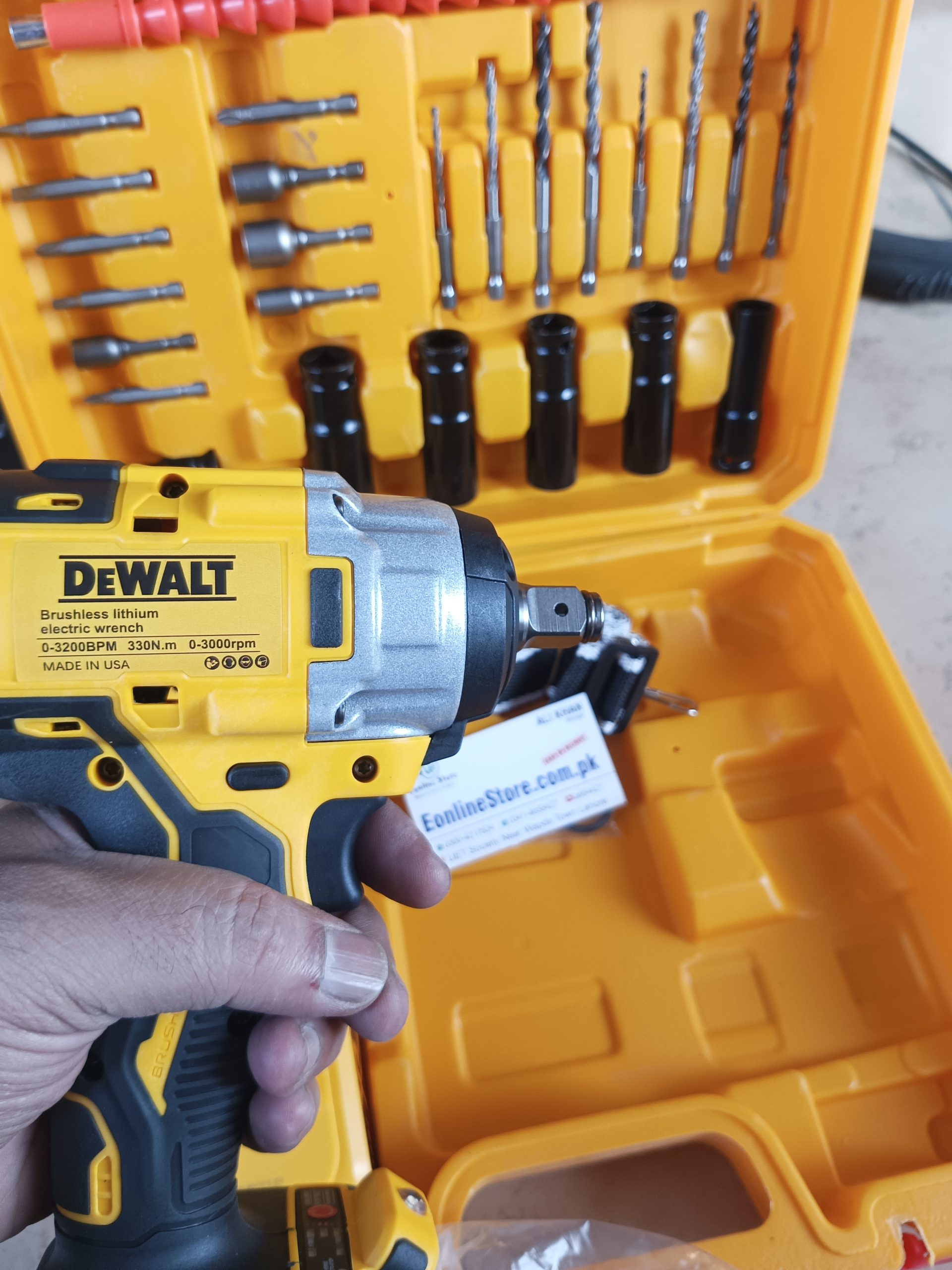 Professional Dewalt 328v 6ah 4 in 1 Heavy duty Impact Wrench Toolkit & Double batteries with Fast charger briefcase packing - Image 7