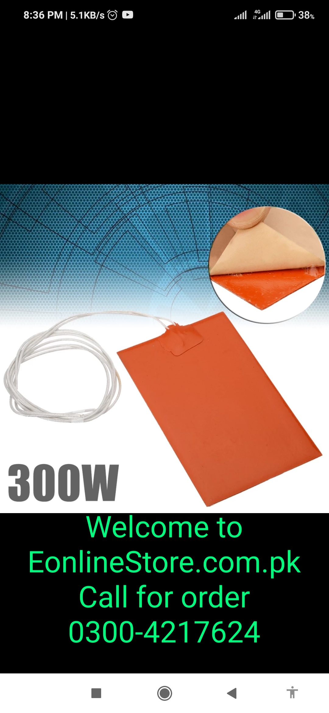 300W 220V Flexible Waterproof Silicone Heater Bed Pad For 3D Printer Heat Bed Electric Pads Red 20x20cm Car Accessories