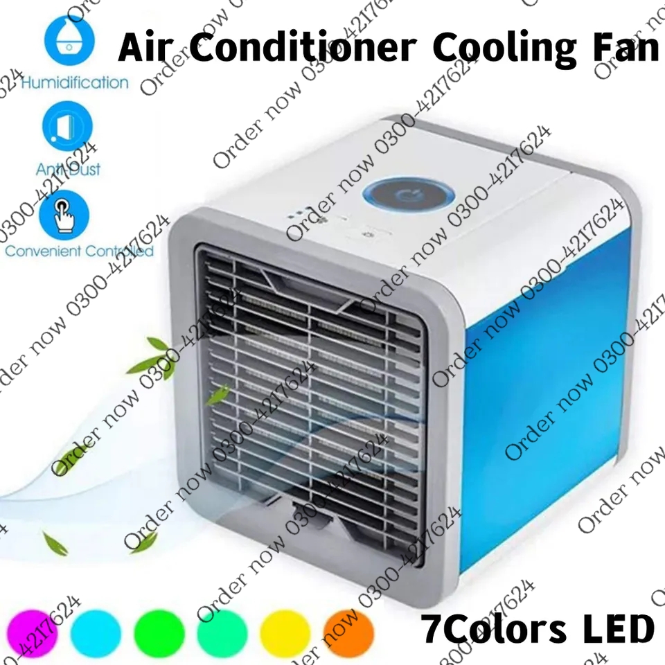 Arctic Air Cooler Portable Mini Air Cooler Mobile Air Conditioner Arctic Air Air Conditioner Evaporative Cooler Portable Air Conditioner with Water Cooling Humidifier and Air Purifier Portable table