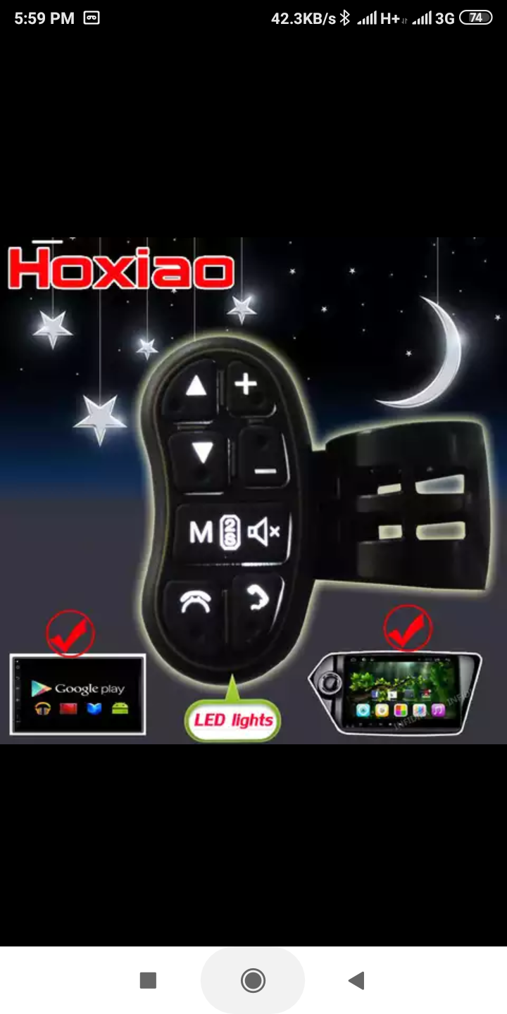Universal Car Steering Wheel Controller 8 Key Buttons for Music DVD Player GPS Navigation Radio Wireless Remote Control Button