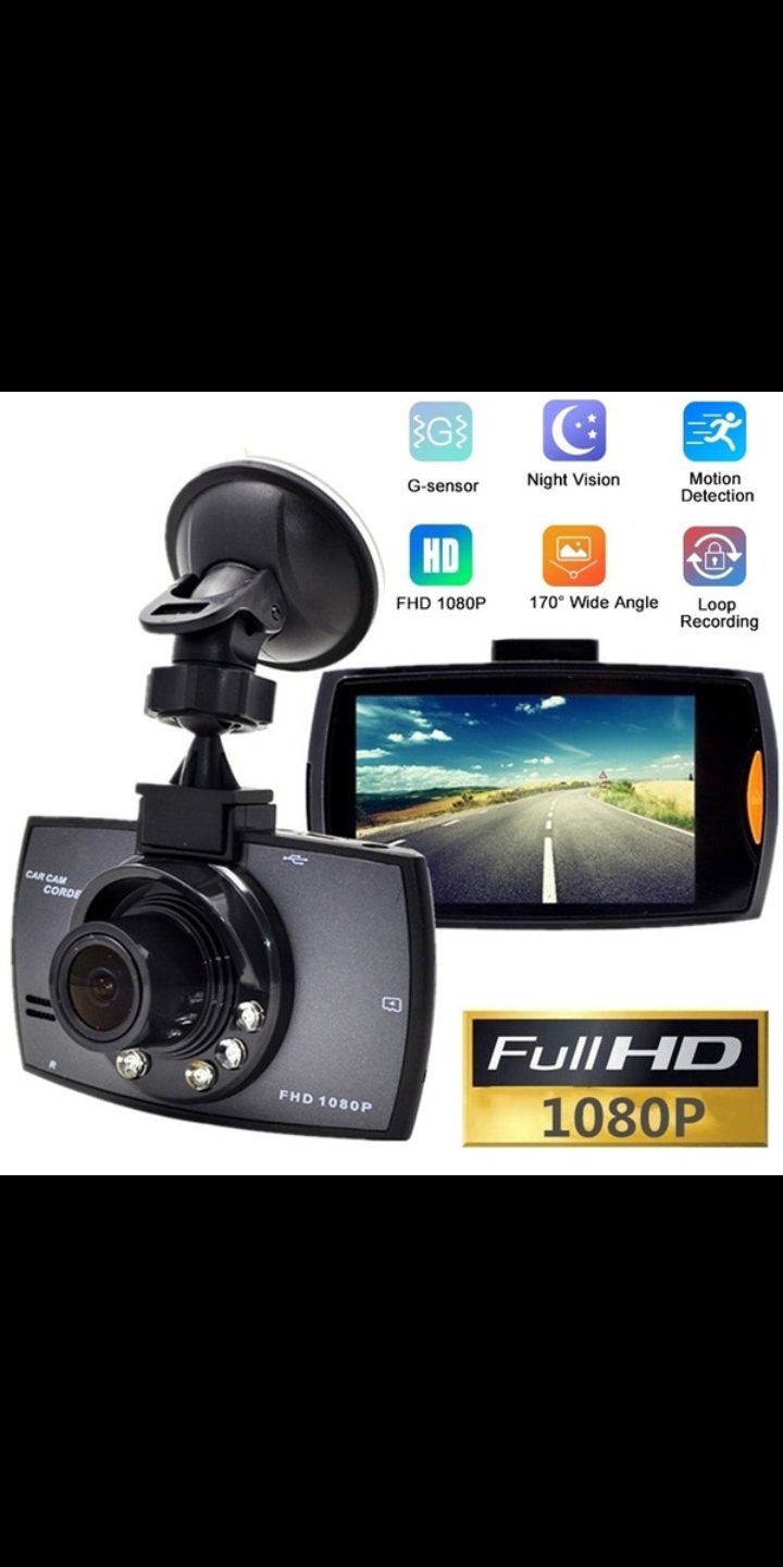 Car Dash Cam Camera Video DVR Recorder Night Vision+G-Sensor 1080P HD 2.4" LCD Car Dash Cam DVR Recorder Night Vision Video Camera G-Sensor