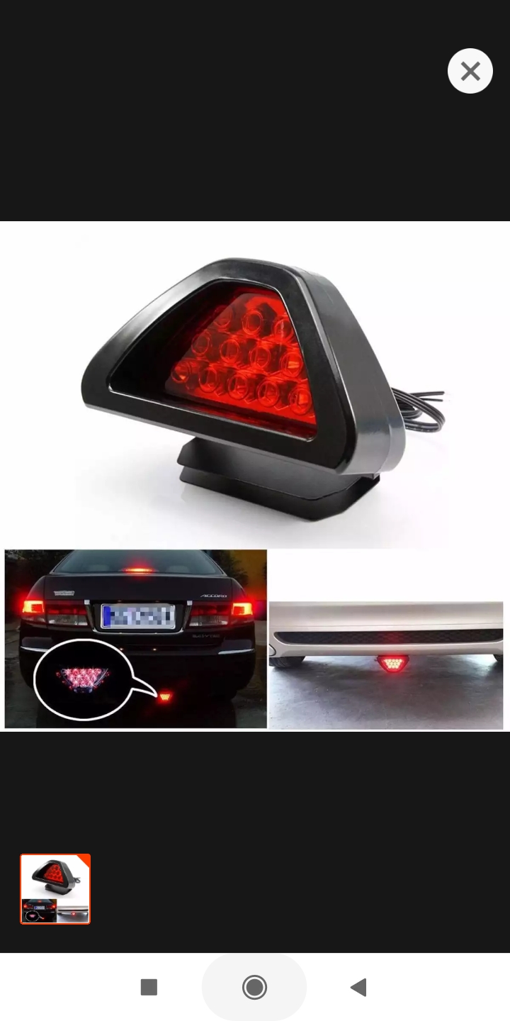 Universal Fitting F1 Style Back Bumper Brake Light With Flash Or Still Doubl Function Brake stop Lamp H F Gadets