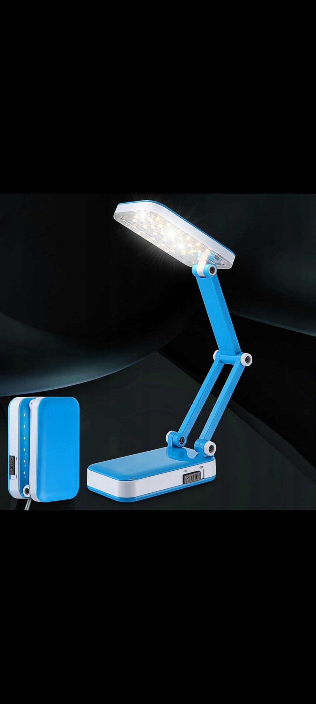 DP LED-Rechargeable Battery LED Emergency Table Lamp Flexible Desk Lamp - Fordable Study Lamp LED Table Light